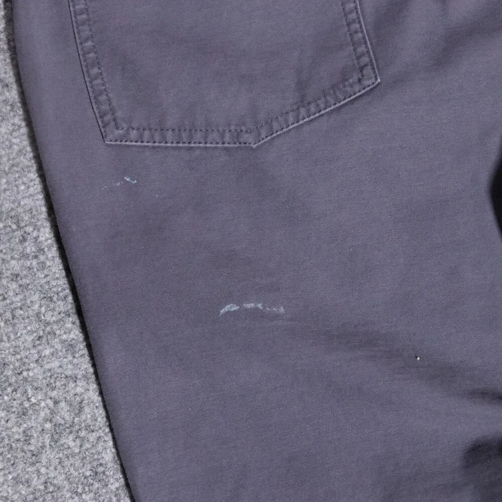 J Crew Camp Pants Men's 30x29 Blue Field Utility Military Canvas Fatigue Chore